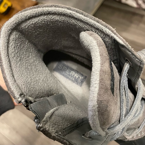 Sperry Women's Charcoal and Black Winter Boots Size 10 - Picture 6 of 9